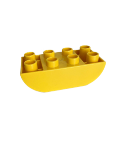 Lego® Duplo® kostka žlutá zaoblená 4x2